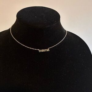 NWT Kinsley Armelle Silver 'Mama' Necklace